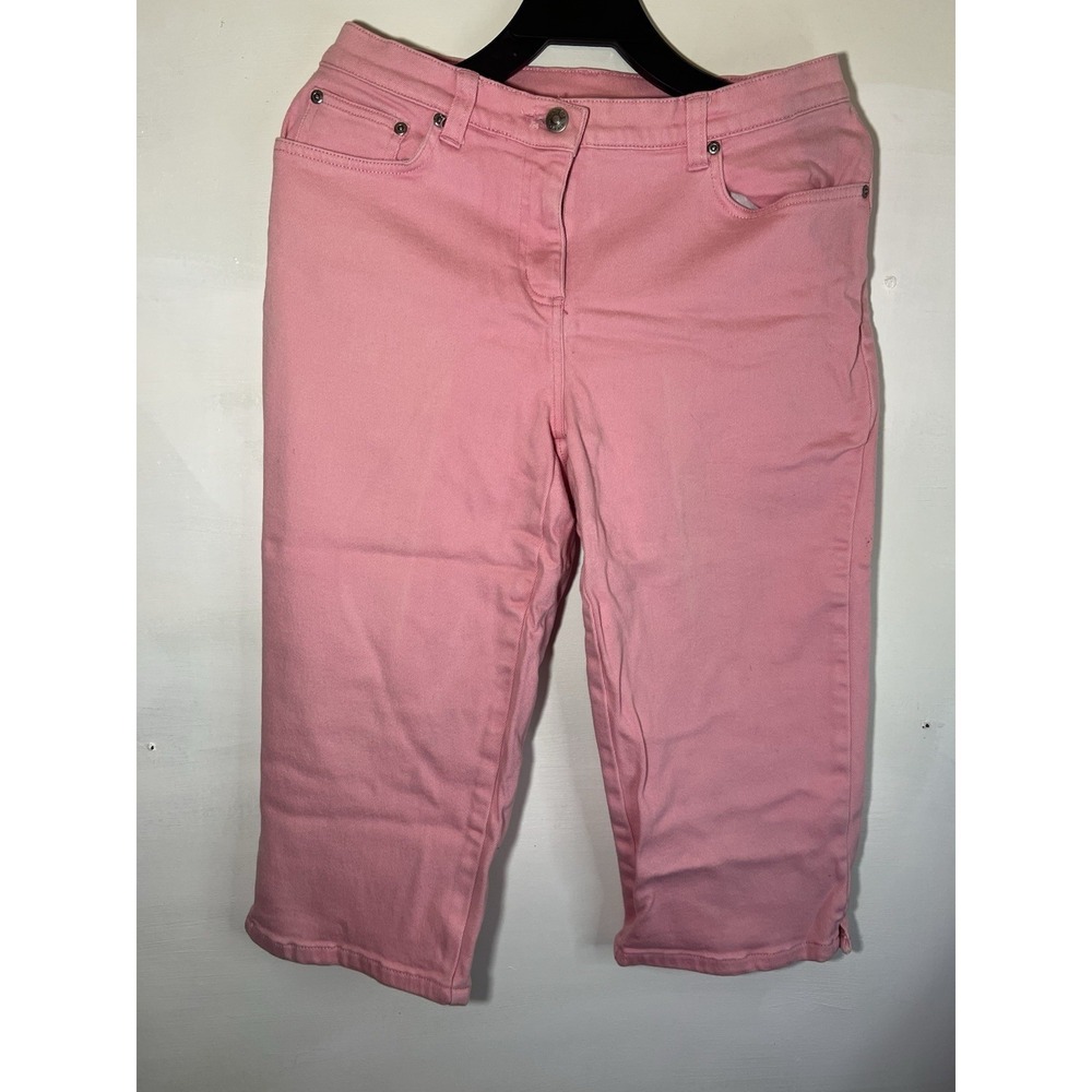 Style And Co. Pink Denim Pants Cotton Sz.8  Coquette Southern Concert
